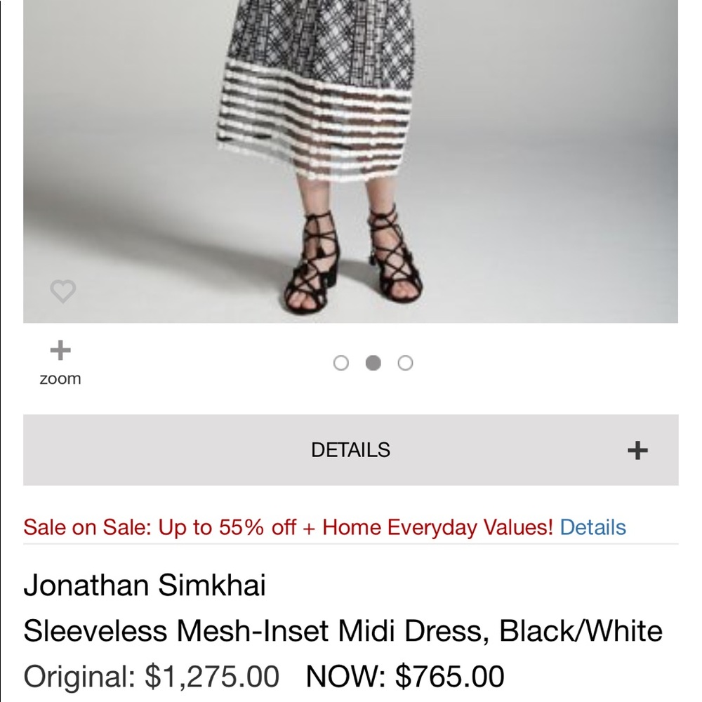 Jonathan Simkhai Embroidered Organza Mesh dress 4 - Picture 5 of 6
