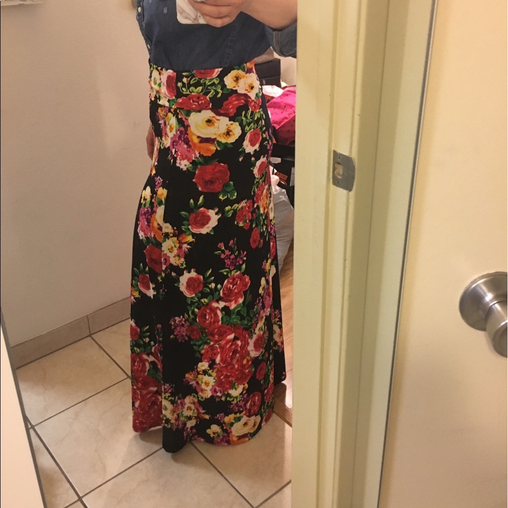 NWT, Agnes & Dora Maxi Skirt, Size Large