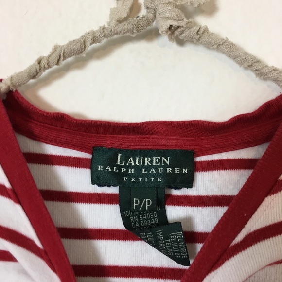 #66 Vintage Ralph Lauren Striped Tee - Picture 4 of 4