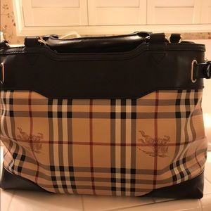 Authentic burberry satchel bag