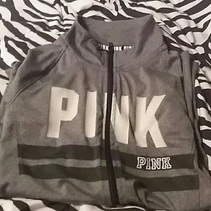 Half zip pink windbreaker