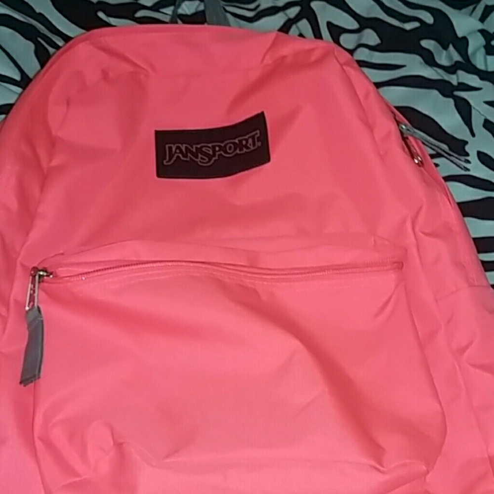 Pink jansport bookbag