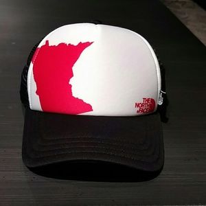 Minnesota Themed Trucker North Face Snapback Hat