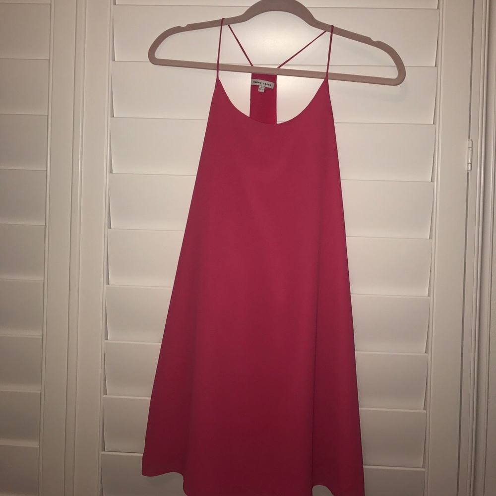 naked zebra hot pink dress polyester