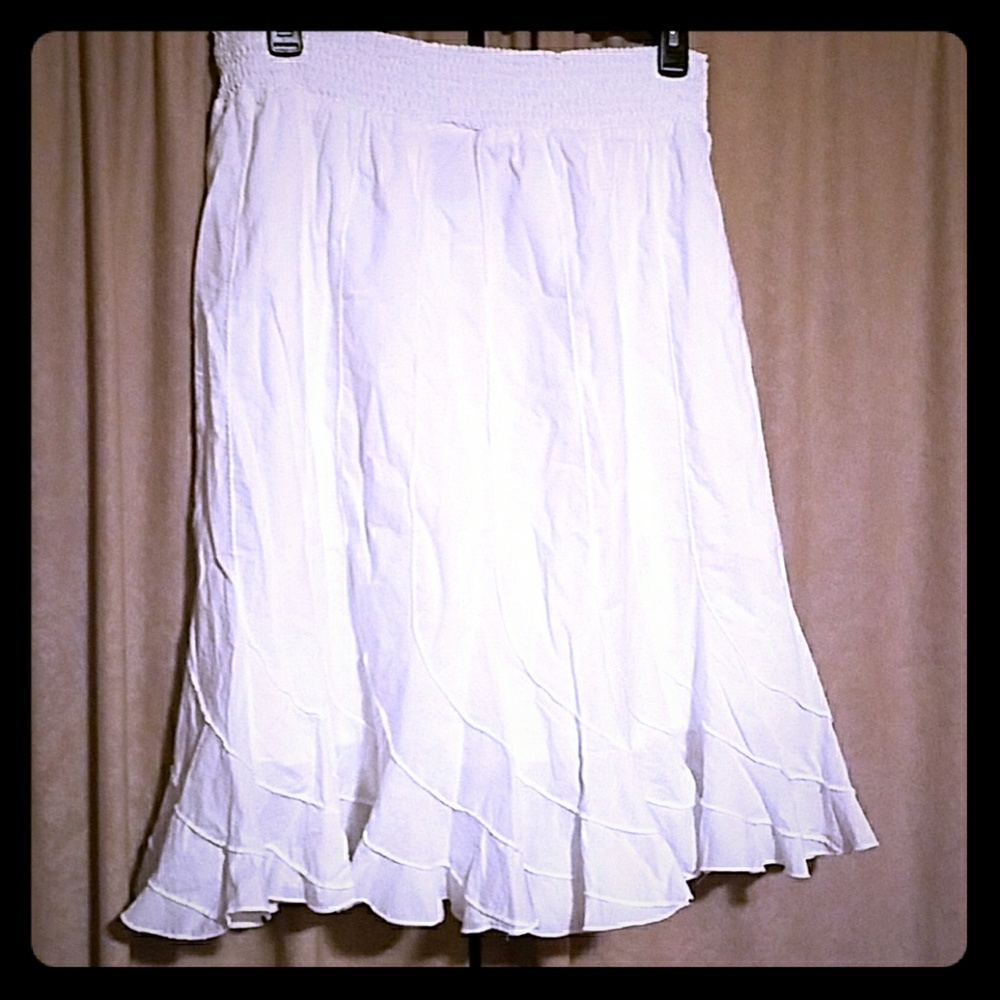 Plus size cotton skirt