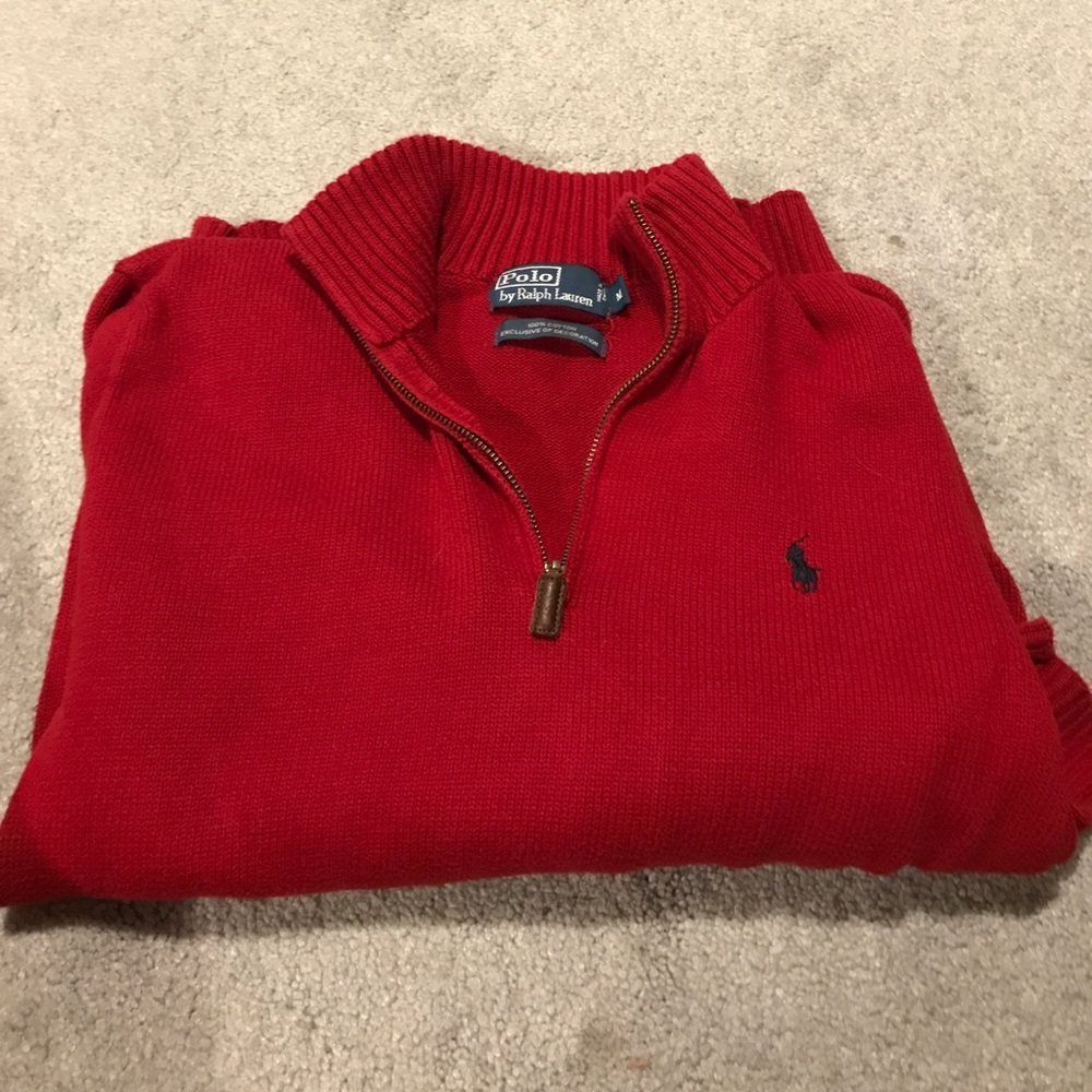 Red Polo Quarterzip