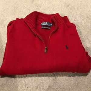 Red Polo Quarterzip