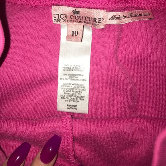 juicy couture cotton and polyester bermuda shorts - Picture 3 of 4
