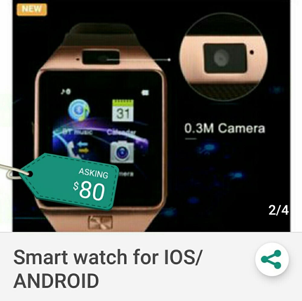 Smart watch for IOS/ Android - Picture 2 of 3
