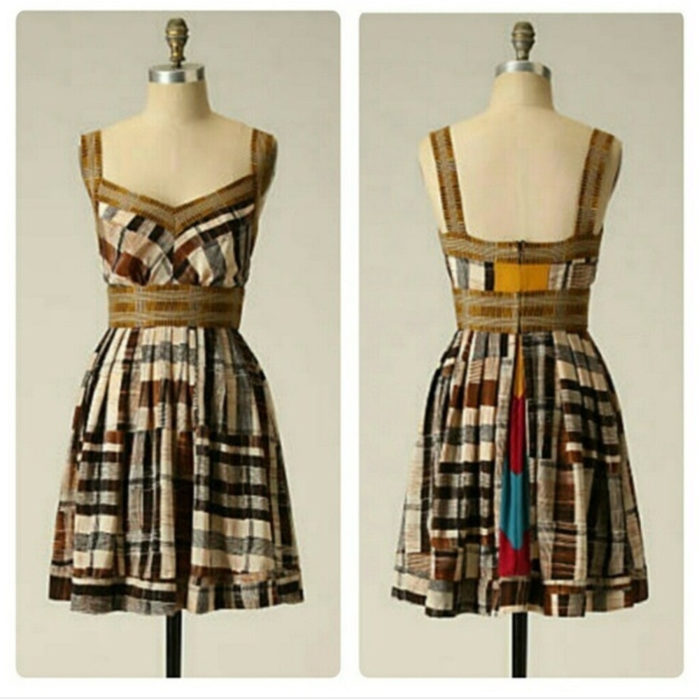 Anthropology Tracy Reese Crop Pattern Dress