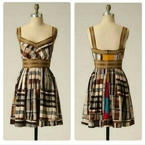 Anthropology Tracy Reese Crop Pattern Dress