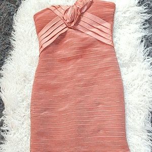 Blush bodycon dress