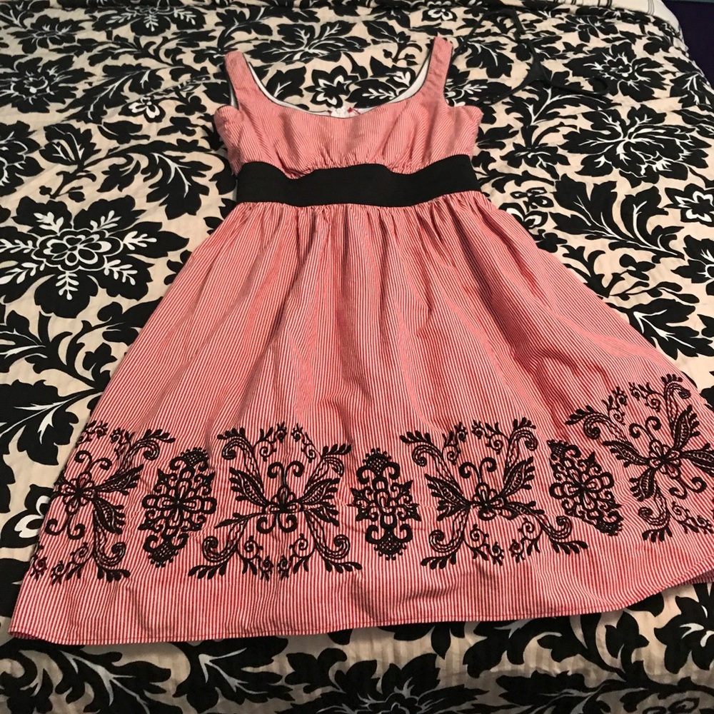 Speechless Red & white stripped Dress