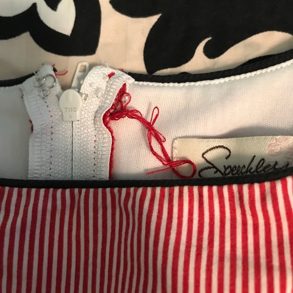 Speechless Red & white stripped Dress - Picture 2 of 3