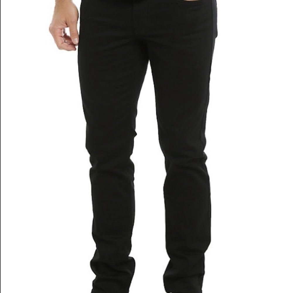 RUDE Mens Black Skinny Jeans Emo Grunge