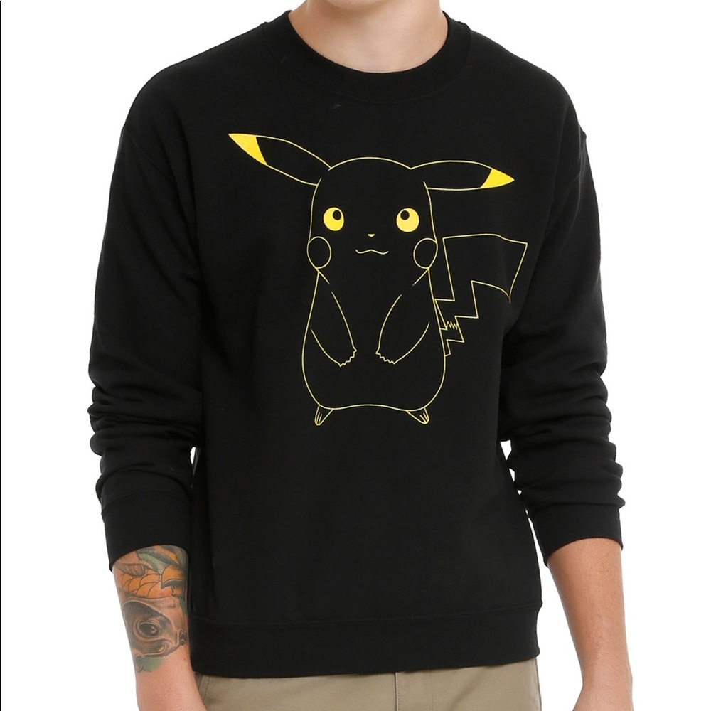 Pokemon Pikachu Black Emo Sweater