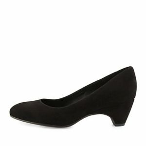 EILEEN FISHER COMMA SUEDE WEDGE PUMP 8.5