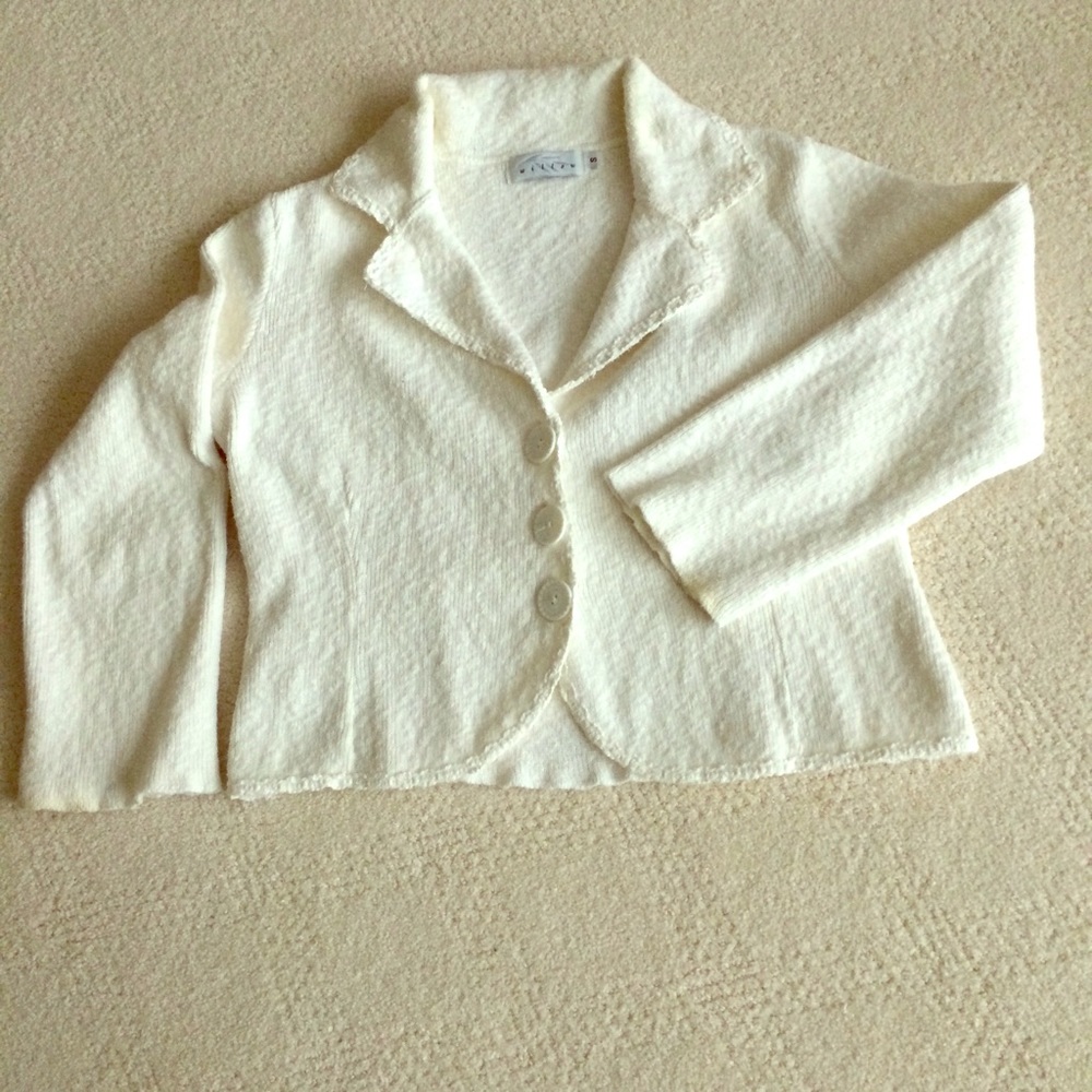 White cotton summer cardigan