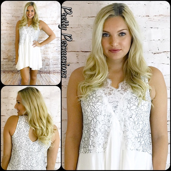 SALE‼️ NWT White Lace Secret Origins Dress Tunic - Picture 4 of 7