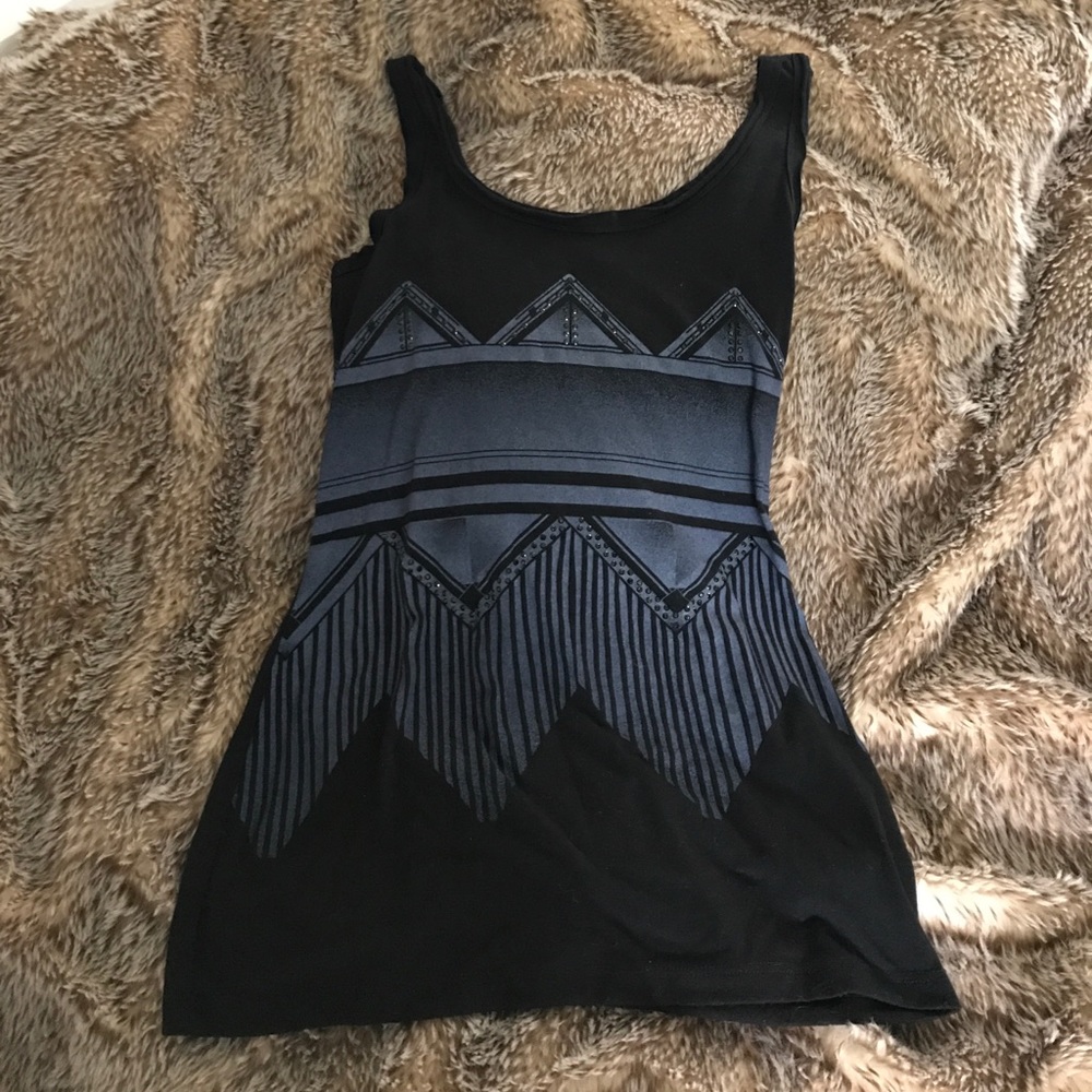 Black tank top