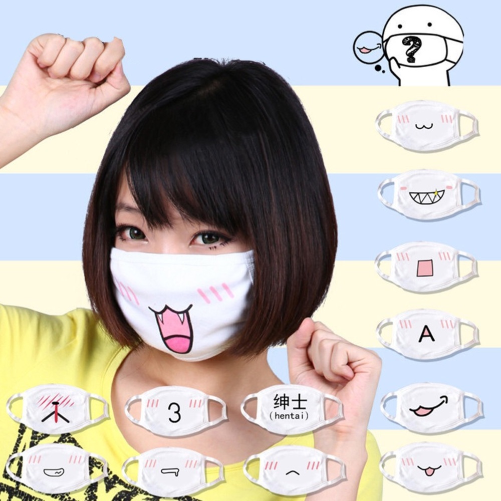 Kawaii Sick Face Mask Kpop Anime Cosplay