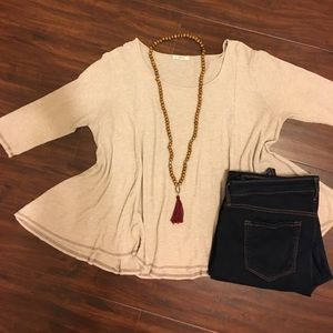 ribbed tan year round top