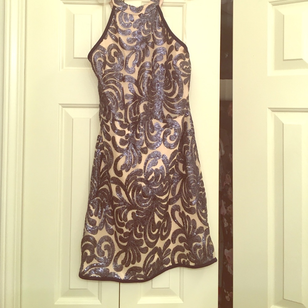 Sequin Fever Dress Blue
