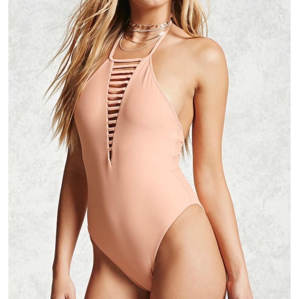 Ladder cut bathing suit