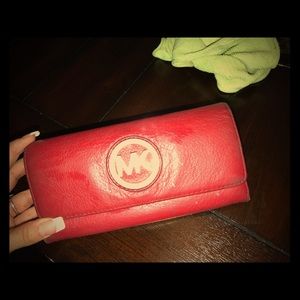 Red & blue (wristlet) Michael Kors wallets