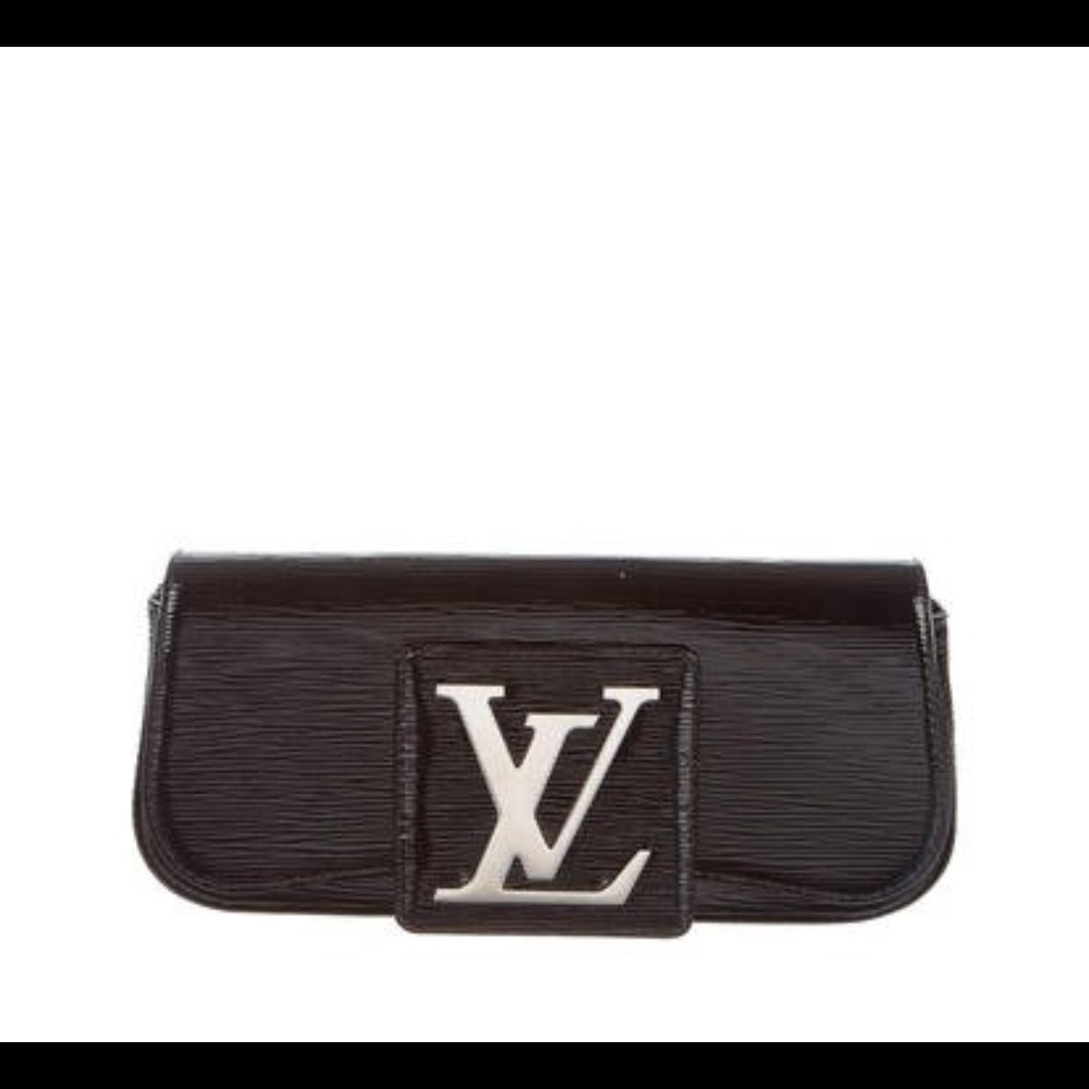 Louis Vuitton Sobe Black Patton leather clutch