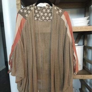 Oversized kimono shrug.