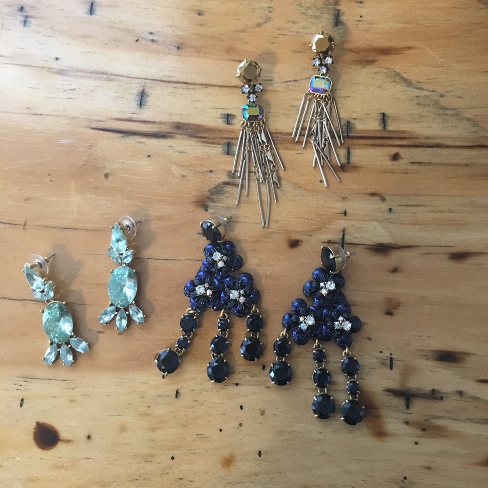 J. Crew Earring Lot 3 pairs