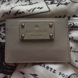 Kate Spade dove grey Card Holder