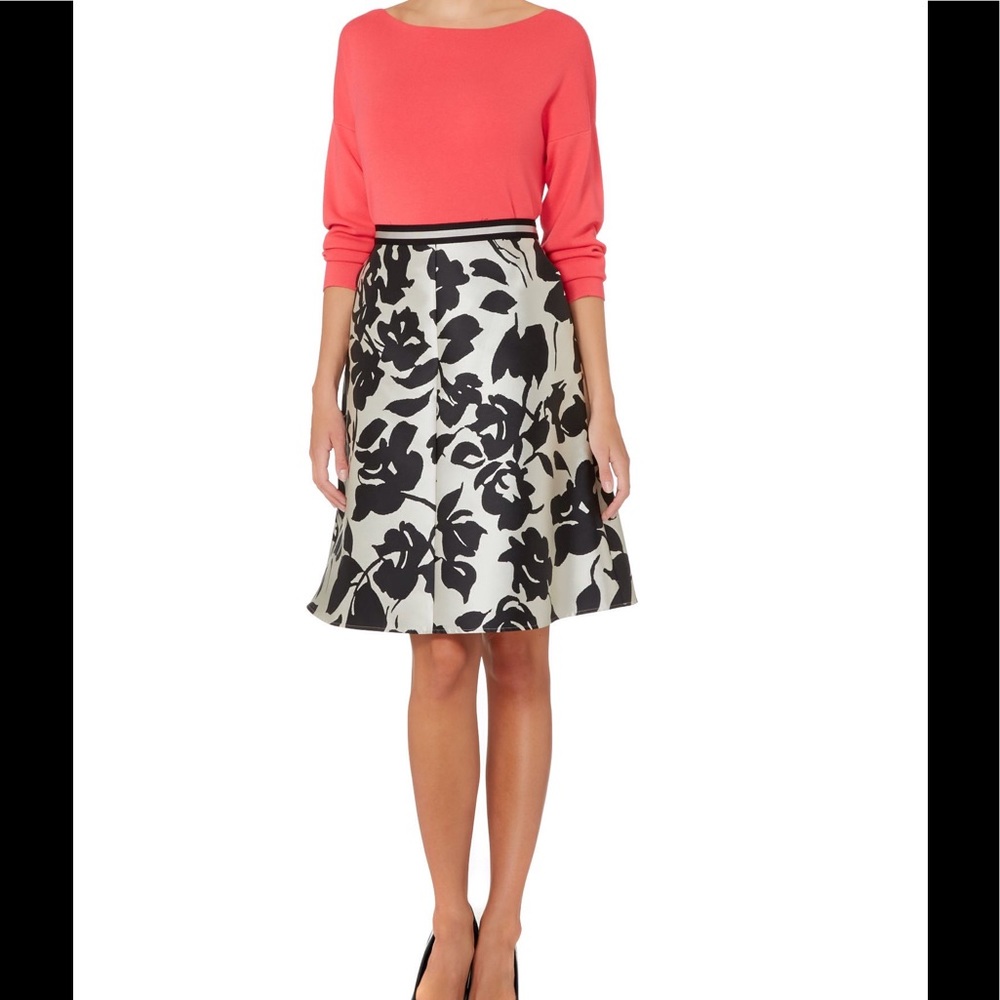 Max Mara Orafo floral printed a-line skirt
