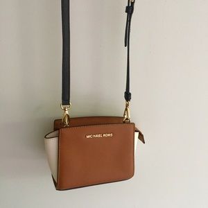 Michael Kors colorblock "Selma" mini crossbody bag