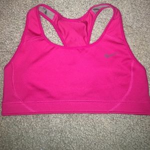 Pink Nike dri-fit sports bra