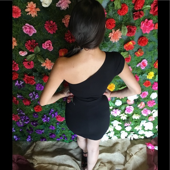 Black One Shoulder Dress-Last one-5💫Rated - Picture 2 of 8