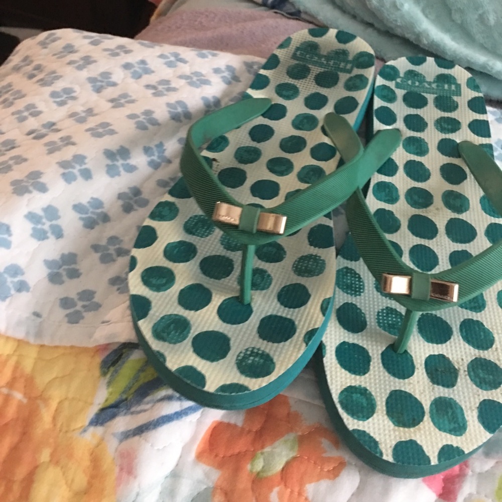 Coach flip flops