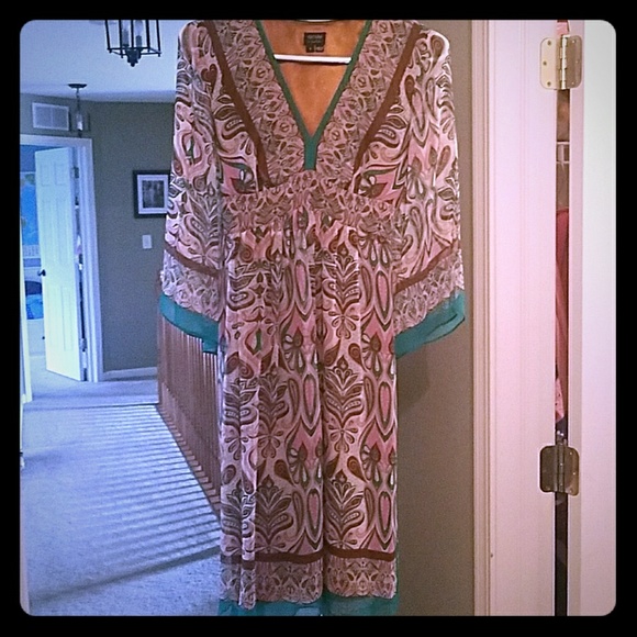 Nicole Miller Paisley Knee Length Dress - Picture 1 of 4