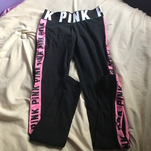 Pink yoga leggings