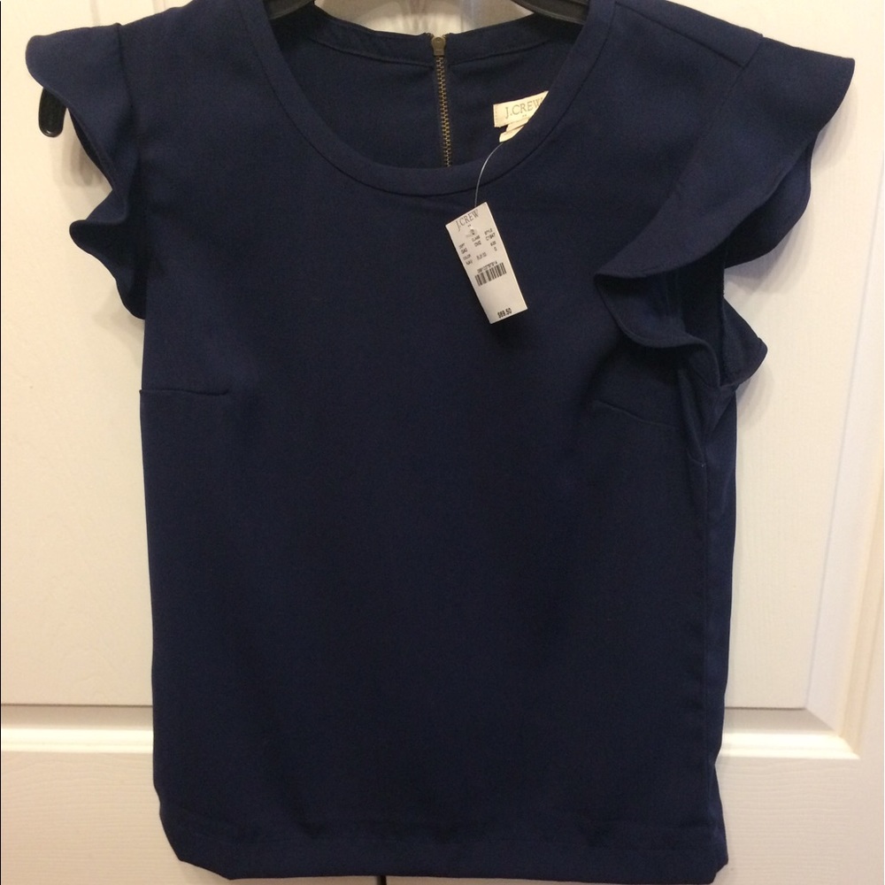 J. Crew NWT Blouse (navy)