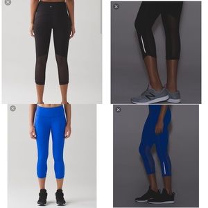 Lululemon Hit It 21" Crop Black Size 4