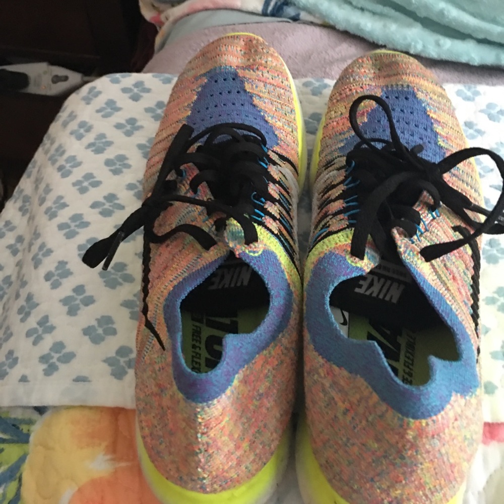Cool multicolored woven nikes