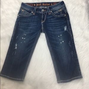 Rock revival Capri jeans