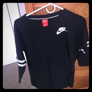 Nike 3/4 sleeve varsity-style shirt