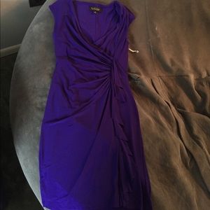 SALE!! Evan-Picone Black Label purple ruched dress