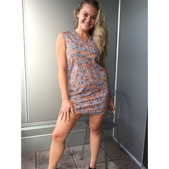 EUC Kate Spade Gazelle Patterned Dress - Picture 3 of 8