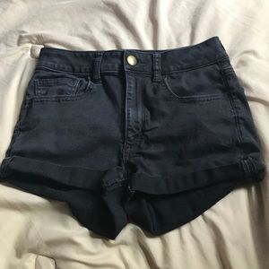 Black Super Stretch high-rise American Eagle Short
