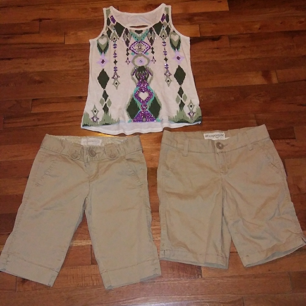Aeropostle knee short kids lot