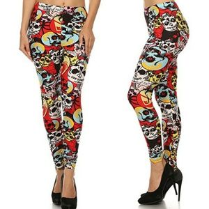 Cartoon Skull Leggings SK20